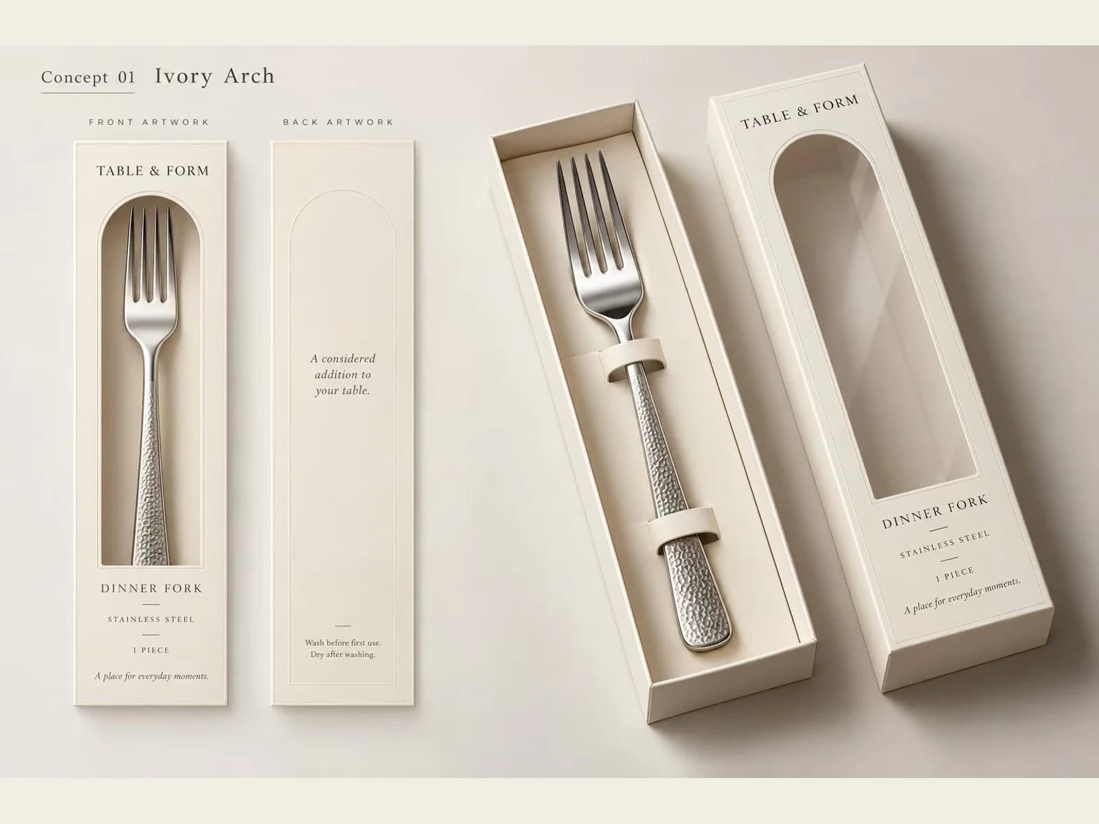 Ivory Single-Piece Box