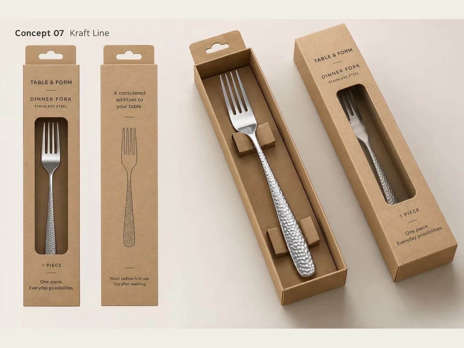 Kraft Single-Piece Box