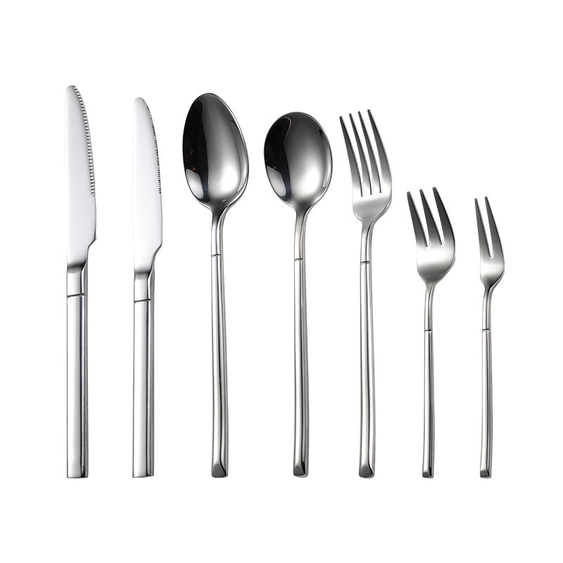 Modern Mirror Silverware Flatware Set