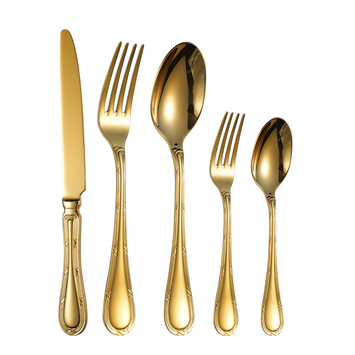 Stainless Steel Flatware Sets High Quality Mirror Polished Hand Forged Cutlery Set 