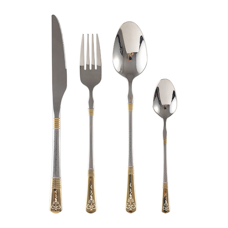 Modern Mirror Silverware Flatware Set